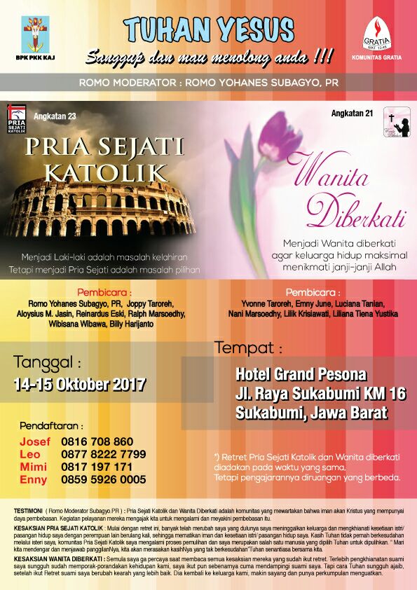 RetretPriaSejatiKatolik14-15Okt2017